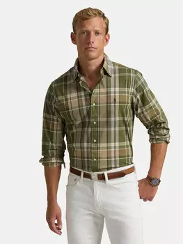 Рубашка с индивидуальным пошивом 710960639001 Polo Ralph Lauren, зеленый