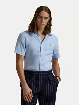 Рубашка с индивидуальным пошивом 710968912005 Polo Ralph Lauren, голубой