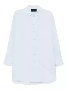 Рубашка с искусственным жемчугом Simone Rocha, синий