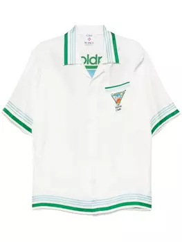 Рубашка с изображением теннисной иконы Casablanca Metaphysical, белый