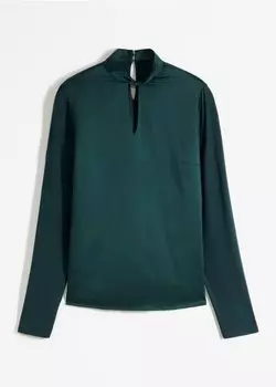 Рубашка с изюминкой Bodyflirt, зеленый