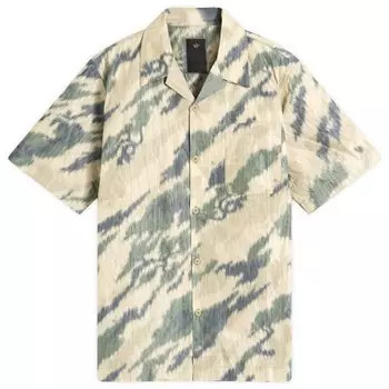 Рубашка с камуфляжным воротником Bonsai Ripstop Maharishi, цвет woodland