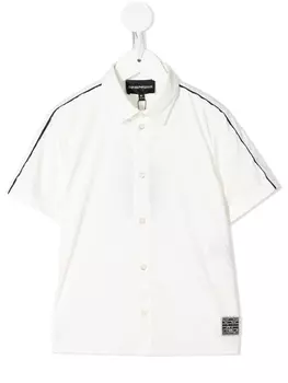 Рубашка с кантом Emporio Armani Kids, белый