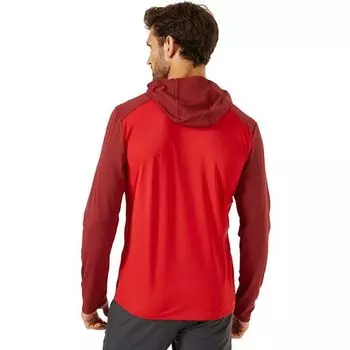 Рубашка с капюшоном Force мужская Rab, цвет Ascent Red/Oxblood Red