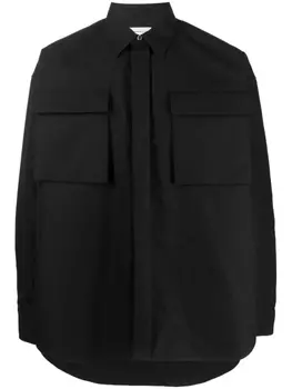 Рубашка с карманами Alexander McQueen, черный
