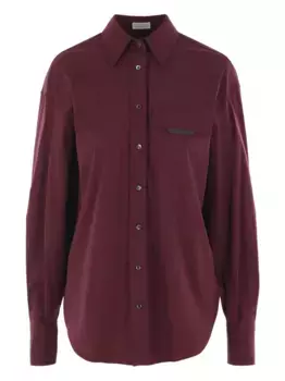 Рубашка с карманами Brunello Cucinelli, красный
