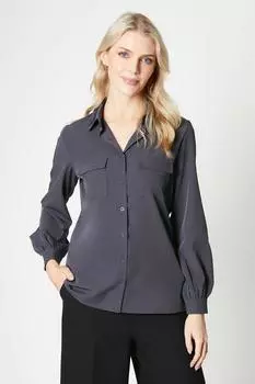 Рубашка с карманами Debenhams, серый