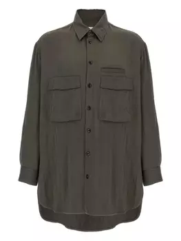 Рубашка с карманами-клапанами LEMAIRE, зеленый