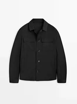 Рубашка с карманами Massimo Dutti, черный