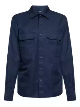 Рубашка с карманами TOM FORD, синий