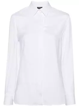 Рубашка с классическим воротником Kiton, нейтральный цвет