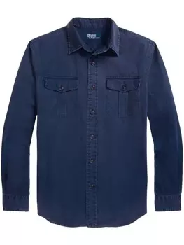 Рубашка с классическим воротником Polo Ralph Lauren, синий