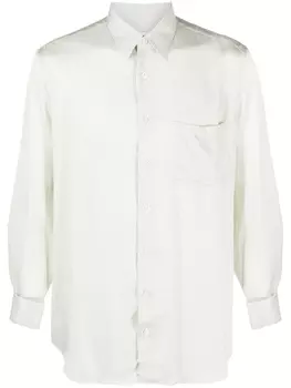 Рубашка с классическим воротником в полоску Lardini, белый