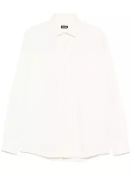 Рубашка с классическим воротником Zegna, желтый