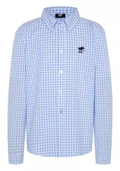 Рубашка с клетчатым узором POLO SYLT, цвет blau