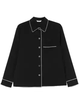 Рубашка с контрастной отделкой Barena, черный