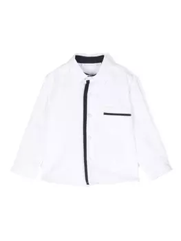 Рубашка с контрастной отделкой Patachou, белый