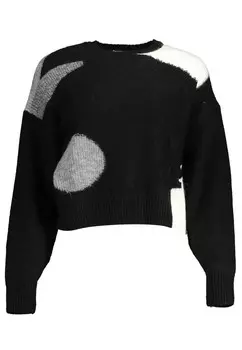 Рубашка с контрастным принтом-логотипом Desigual, черный