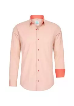Рубашка с контрастным внутренним воротником RUSTY NEAL, оранжевый