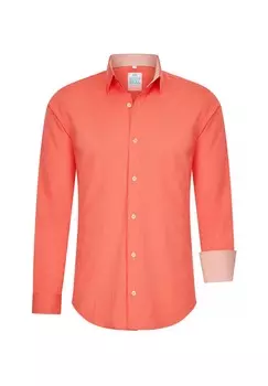 Рубашка с контрастным внутренним воротником RUSTY NEAL, оранжевый