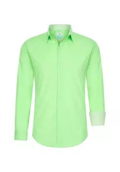 Рубашка с контрастным внутренним воротником RUSTY NEAL, зеленый