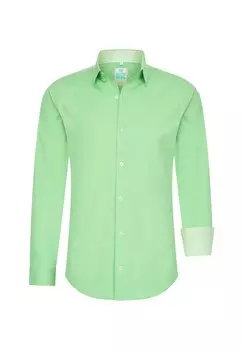 Рубашка с контрастным внутренним воротником RUSTY NEAL, зеленый