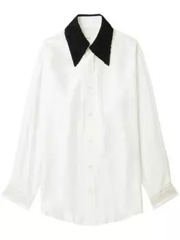 Рубашка с контрастным воротником Toga, белый