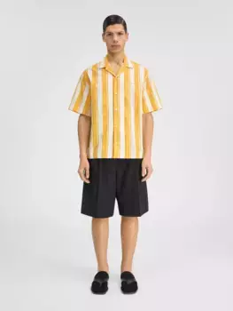 Рубашка с контрастными полосками Жан Jacquemus, желтый