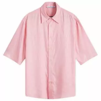 Рубашка с коротким рукавом Acne Studios Sandrok Stripe As Short Sleeve Shirt, цвет Blush Pink
