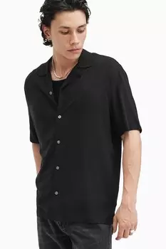 Рубашка с коротким рукавом Allsaints venice All Saints, черный