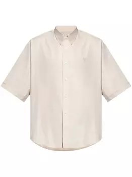Рубашка с коротким рукавом AMI Paris, нейтральный