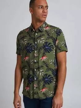 Рубашка с коротким рукавом бхгавай Blend, зеленый