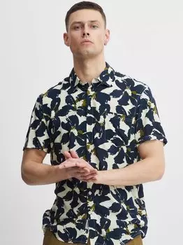 Рубашка с коротким рукавом Blend, бежевый