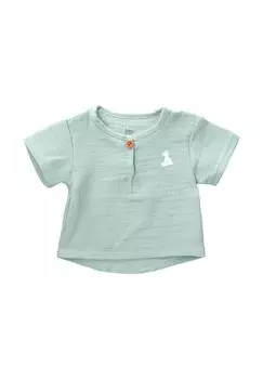 Рубашка с коротким рукавом Бруно, белый медведь от Марии Кёниг BABY SWEETS, цвет Mint Jahre