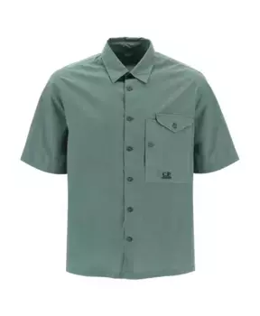 Рубашка с коротким рукавом C.P. Company, зеленый