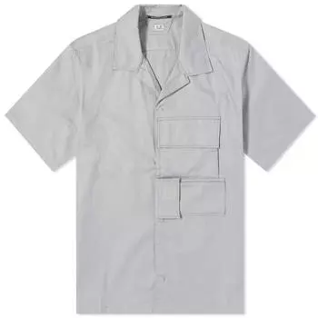 Рубашка с коротким рукавом C.P. Company Metropolis Gabardine S/S Shirt, цвет Drizzle