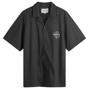 Рубашка с коротким рукавом Carhartt Wip Blaze Short Sleeve Shirt, цвет Black & Wax
