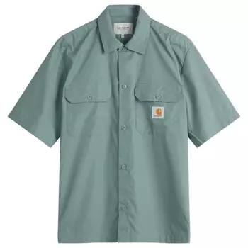 Рубашка с коротким рукавом Carhartt Wip, серебряный