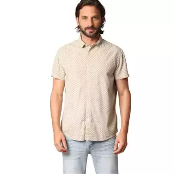 Рубашка с коротким рукавом Deeluxe Pagos, бежевый