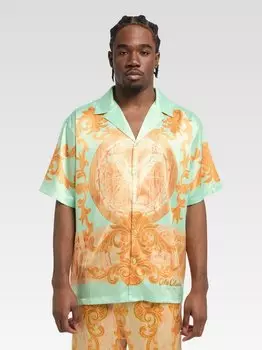 Рубашка с коротким рукавом ди франко Carlo Colucci, оранжевый