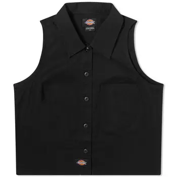 Рубашка с коротким рукавом Dickies Sleeveless Work Shirt, черный