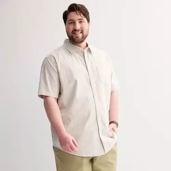 Рубашка с коротким рукавом для больших и высоких Sonoma Goods For Life, цвет melon stripe tan