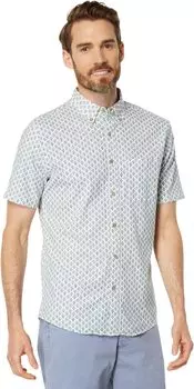 Рубашка с коротким рукавом Faherty, цвет White Wall Scallop Print 1