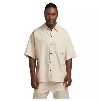 Рубашка с коротким рукавом G-Star 1 Pocket Boxy Fit, бежевый