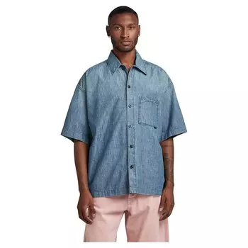 Рубашка с коротким рукавом G-Star D23095-D311 Boxy Fit, синий