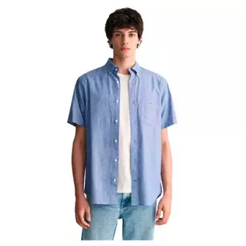 Рубашка с коротким рукавом Gant 3240101, синий