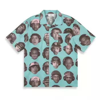 Рубашка с коротким рукавом Grimey The Midnite Button Up, синий