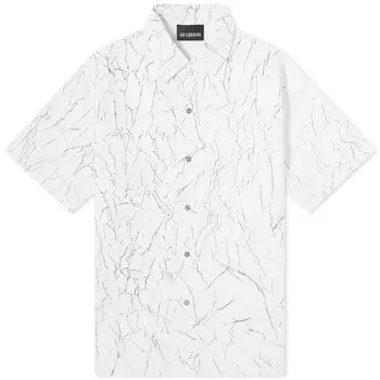 Рубашка с коротким рукавом Han Kjobenhavn Wrinkle Bowling Shirt, белый
