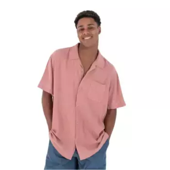 Рубашка с коротким рукавом Hurley Laguna Camp, розовый