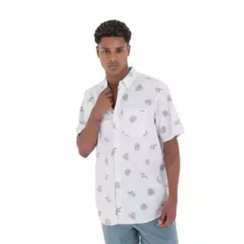 Рубашка с коротким рукавом Hurley One And Only Stretch, белый